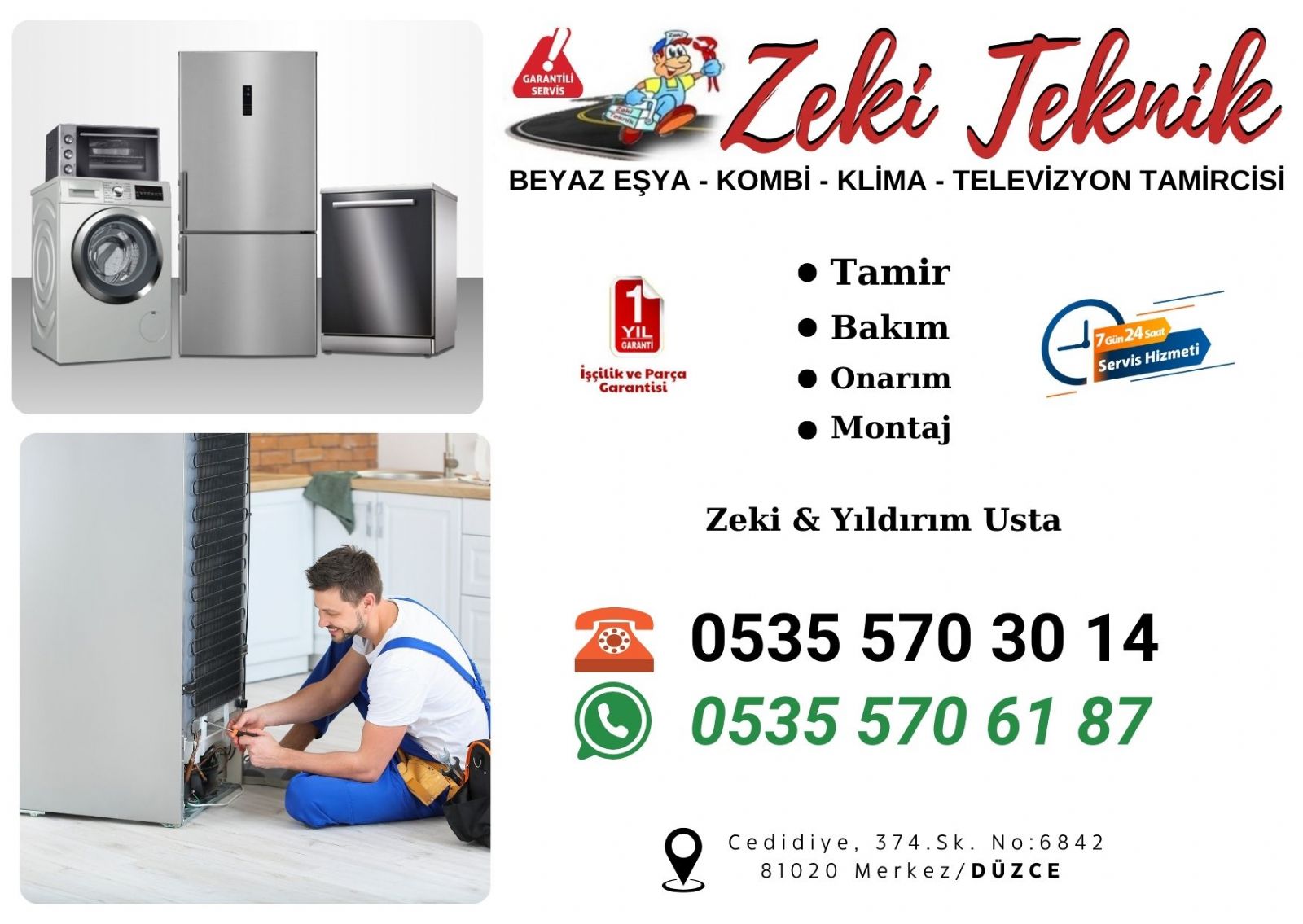 Düzce Bosch Beyaz Eşya Servisi